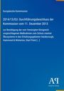 Text: EU-Kommission, Beschluss 2014/13/EU vom 11. Dez 2013, Schutzmaßnahmen für marine Ökosysteme im UK. Blaues Cover.