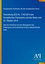 Text: Verordnung (EU) Nr. 1143/2014... Prävention invasiver gebietsfremder Arten. Blauer Hintergrund, links gelber Rand, unten „Antiphon Verlag“.
