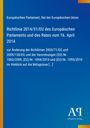 Richtlinie 2014/51/EU des Europäischen Parlaments, Änderung von Richtlinien und Verordnungen, blaues Cover, Logo: AP.