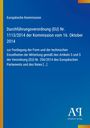 Europäische Kommission: Durchführungsverordnung (EU) Nr. 1113/2014. Blau mit Antiphon Verlag-Logo.