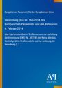 Text: Verordnung (EU) Nr. 165/2014 über Fahrtenschreiber. Blaues Cover, links gelber Streifen, unten rechts Logo „AQ Antiphon Verlag“.