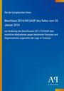 Text: "Rat der Europäischen Union. Beschluss 2014/49/GASP... vom 30. Januar 2014... Änderung des Beschlusses 2011/72/GASP..." 

Blauer Hintergrund mit gelbem Rand; Verlagslogo unten.