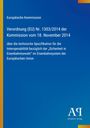 Text: Europäische Kommission, Verordnung (EU) Nr. 1303/2014. Logo unten rechts: Antiphon Verlag. Farbverlauf blau-gelb.