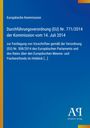 Text zur Durchführungsverordnung (EU) Nr. 771/2014 der Kommission. Blaues Cover mit gelbem Streifen. Antiphon Verlag Logo.