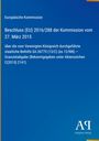 Ein blauer Hintergrund mit weißem Text zur EU-Kommission und einem Beschluss von 2015. Ein Logo rechts unten.