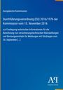 Europäische Kommission, Durchführungsverordnung (EU) 2016/1976. Blaues Design, Antiphon Verlag Logo unten.