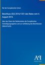 Rat der EU, Beschluss (EU) 2016/1351, 4. August 2016. Blau mit Logo "AR Antiphon Verlag".