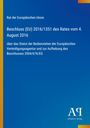 Text über Beschluss (EU) 2016/1351. Titel auf blauem Hintergrund, oranger Streifen links. Verlagslogo unten.
