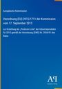 Europäische Kommission, Verordnung (EU) 2015/1711 vom 17. September 2015, "Prodcom-Liste" der Industrieprodukte 2015.