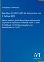 Text über Beschluss der EU-Kommission zur staatlichen Beihilfe an Bayerische Landesbank; blauer Hintergrund, Antiphon Verlag-Logo.
