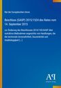 Beschluss (GASP) 2015/1524 des Rates vom 14. September 2015. Blau mit gelbem Rand; Logo unten.