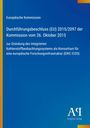 Europäische Kommission - Beschluss zur Gründung des integrierten Kohlenstoffbeobachtungssystems, blauer Hintergrund.