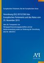 Text: Verordnung (EU) 2015/2365; über Transparenz in Wertpapierfinanzierungsgeschäften; blauer Hintergrund, weißer Text.