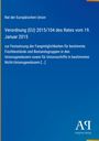 Text über EU-Verordnung zur Fischereibedingung. Unten rechts ein Logo mit den Buchstaben "AR". Hintergrund blau.