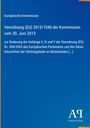 Text oben: "Europäische Kommission Verordnung (EU) 2015/1040 vom 30. Juni 2015". Unten rechts: "Antiphon Verlag". Blaues Design.