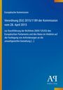 Verordnung (EU) 2015/1189 zur umweltgerechten Gestaltung. Blauer Hintergrund mit gelbem Streifen links. Logo unten.
