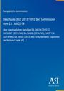 Text über EU-Beschluss zu Staatshilfen in Griechenland. Blaues Cover, gelbe Details, Logo unten.