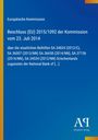 Europäische Kommission, Beschluss (EU) 2015/1092 vom 23. Juli 2014. Blauer Hintergrund mit gelbem Streifen links.