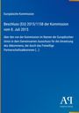 "Beschluss (EU) 2015/1158 vom 8. Juli 2015, Europäische Kommission. Blaues Cover, Antiphon Verlag-Logo unten."