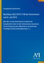 Text: "Europäische Kommission, Beschluss (EU) 2015/1158 vom 8. Juli 2015." Blaues Cover mit gelbem Rand, Verlag unten.