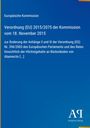 Verordnung (EU) 2015/2075 der Kommission, 18. November 2015; blaues Cover, EU-Thema, Antiphon Verlag Logo.