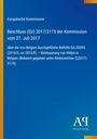 Text: Europäische Kommission, Beschluss (EU) 2017/2115 vom 27. Juli 2017 zur Besteuerung von Häfen in Belgien. Blau mit gelbem Streifen.