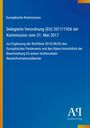 Europäische Kommission, Verordnung (EU) 2017/1926 zur Ergänzung der Richtlinie EU-weite Reiseinformationsdienste. Blaues Design.
