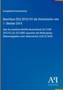 Europäische Kommission Beschluss (EU) 2016/151 vom 1. Oktober 2014; staatliche Beihilfe Deutschland, Nürburgring. Antiphon Verlag.