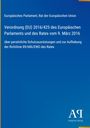 Verordnung (EU) 2016/425 über persönliche Schutzausrüstungen. Blaues Cover, oben gelber Rand, rechts Verlagssymbol.