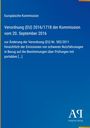 Text: Verordnung (EU) 2016/1718 über Emissionen. Europäische Kommission. Logo: "AR" Antiphon Verlag. Hintergrund: Blau.