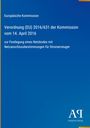 Titel: Verordnung (EU) 2016/631 vom 14. April 2016. Blauer Hintergrund, Verlag-Logo unten rechts.