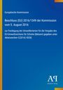 Texte: Beschluss (EU) 2016/1349, Umweltkriterien für EU-Umweltzeichen für Schuhe. Logo unten rechts. Hintergrund blau.