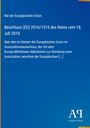 Text: "Rat der Europäischen Union. Beschluss (EU) 2016/1315 des Rates vom 18. Juli 2016...". Blaues Hintergrunddesign.