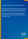 Verordnung (EU) 2016/399 des Europäischen Parlaments, blauer Hintergrund, gelber Rand links, Logo unten rechts.