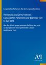 Verordnung (EU) 2016/1036 des Europäischen Parlaments, Schutz vor gedumpten Importen. Blau mit gelbem Rand. 