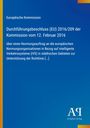 Europäische Kommission, Beschluss zu IVS. Blaues Cover, gelbe Seitenleiste, Logo "AQ Antiphon Verlag" unten.