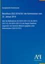Text über Entscheidung der Europäischen Kommission, inklusive Aktenzeichen und Maßnahmennummern. Enthält ein Verlagslogo.