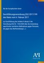 Text auf blauem Hintergrund: "Rat der Europäischen Union, Durchführungsverordnung (EU) 2017/199 des Rates vom 6. Februar 2017 [...]". Unten rechts ein Verlagslogo.