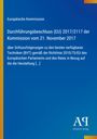 Text: Durchführung [EU] 2017/2117, 21. November 2017. Blau mit orangen Streifen links, Logo "AV", Antiphon Verlag.