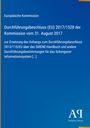 Text: "Durchführungsbeschluss (EU) 2017/1528 der Kommission vom 31. August 2017". Dunkelblauer Hintergrund.