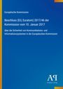 "Beschluss (EU, Euratom) 2017/46 der Kommission vom 10. Januar 2017. Blaues Cover, Antiphon Verlag-Logo unten. Grafischer Verlauf."