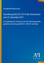 Verordnung (EU) 2017/2119 der Kommission zur Erstellung der „Prodcom-Liste“. Blau, gelber Streifen links.
