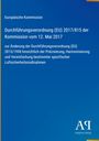 Durchführungsverordnung (EU) 2017/815 zur Änderung von Vorschriften zur Luftsicherheit, blaues Cover, Logo unten.