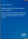 Europäische Kommission. Beschluss (EU) 2017/2336 vom 7. Februar 2017. Blaues Cover mit Logo in der Ecke.