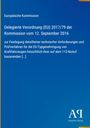 Text: "Europäische Kommission, Delegierte Verordnung (EU) 2017/79, 12. September 2016. Antiphon Verlag." Blauer Hintergrund.