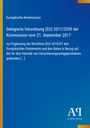 Text: "Europäische Kommission. Delegierte Verordnung (EU) 2017/2359..." Logo unten rechts "AQ Antiphon Verlag". Blauer Hintergrund.