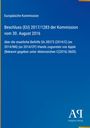 Europäische Kommission, Beschluss über Beihilfe SA.38373 zugunsten Apple. Unten ein Verlag-Logo auf blauem Hintergrund.