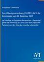 Europäische Kommission, Verordnung (EU) 2017/2470, 20. Dez. 2017. Blaues Design mit gelbem Streifen und Verlagssymbol.