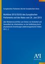 „Europäisches Parlament, Rat der Europäischen Union...“; blauer Hintergrund; rechts unten Logo „AP Antiphon Verlag“.