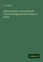 D. C. Moore: Letters and facts concerning the Church of England in the County of Pictou, Buch